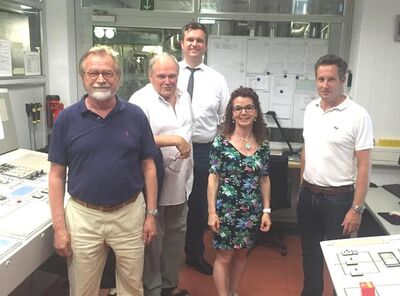 Foto v.l.: Robert Gewies, Dietmar Franzke, Armin Bardelle, Anja König, Thomas Vittinghof