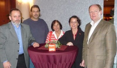 SPD-Gesundheitspolitiker: Gerhard Kellner, Gerhard Stasiczek, Dr. Waltraud Weigel, Anja König und Dr. Bernd Vilsmeier 