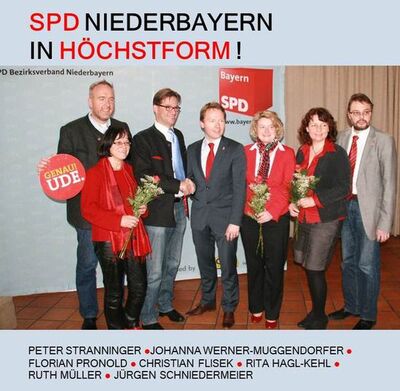 Die neue Vorstandschaft der SPD Niederbayern