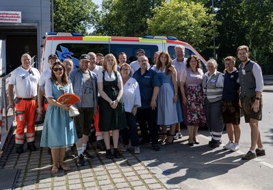 Besuch bei der Festwache des BRK Straubing auf dem Gäubodenfest