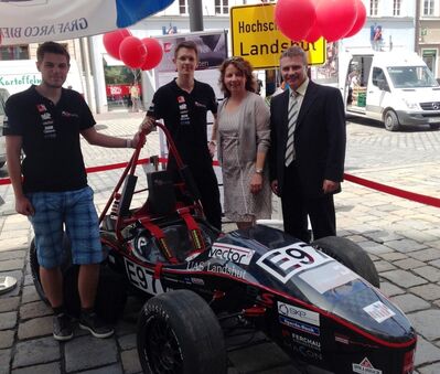 im "Rennstall" der Hochschule Landshut