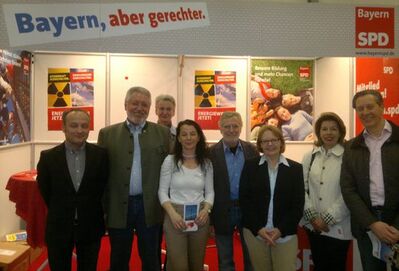 Harald Unfried, MdL Reinhold Perlack mit Ehefrau, Anja König, Rolf und Maria Haucke und das Ehepaar Zeitler