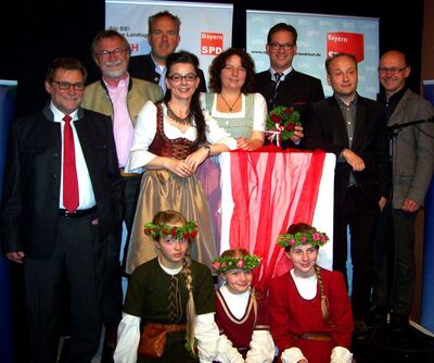 bei Empfang im Kleinen Theater