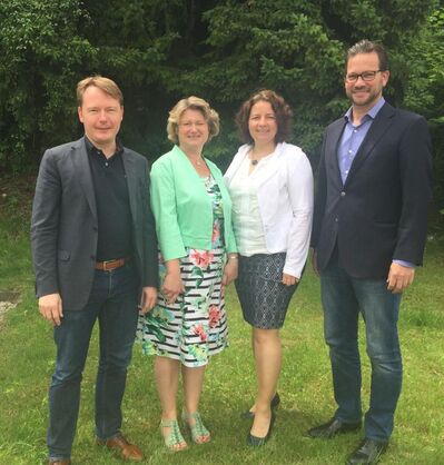 Christian Flisek, Rita Hagl-Kehl, Ruth Müller und Florian Pronold
