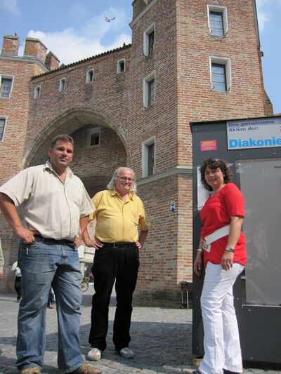 Rainer Forster (KAB), Manfred Drescher (Diakonie) und Ruth Müller (SPD)