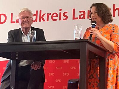 Heinrich Bedford-Strohm und Ruth Müller, MdL, beim Kirchweihsonntag der SPD Pfeffenhausen