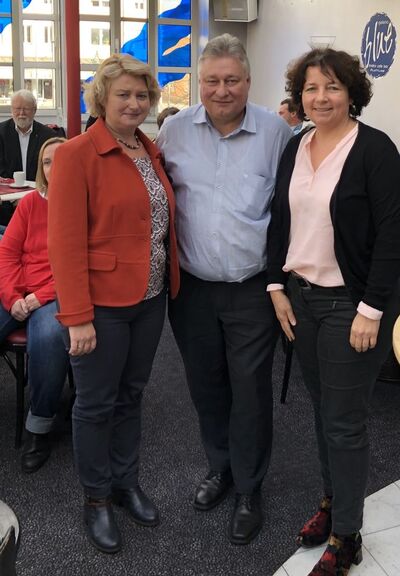 Rita Hagl-Kehl, MdB; Martin Burkert, MdB und Ruth Müller, MdL