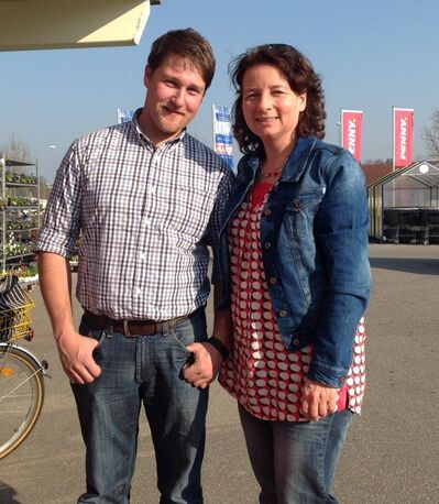 Bürgermeisterkandidat Florian Steer und Ruth Müller (MdL)