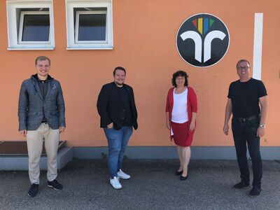 v.l.: Vincent Hogenkamp, Severin Eder, Ruth Müller, Holger Frischhut