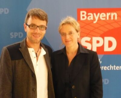 stv. Kreisvorsitzender Josef Kollmannsberger und Generalsekretärin Natascha Kohnen