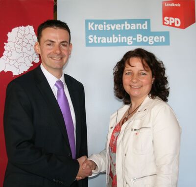 Gratulation an den neugewählten Kreisvorsitzenden des SPD KV Straubing, Martin Kreutz