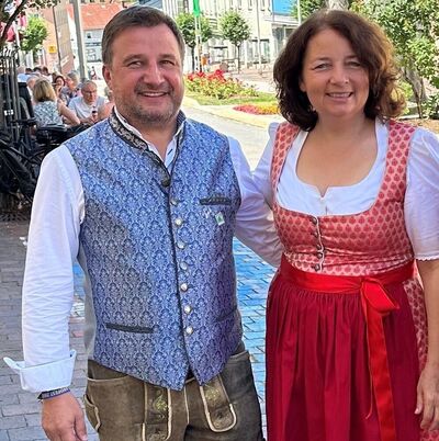 MdL Ruth Müller und Bürgermeister Karl-Heinz Eppinger