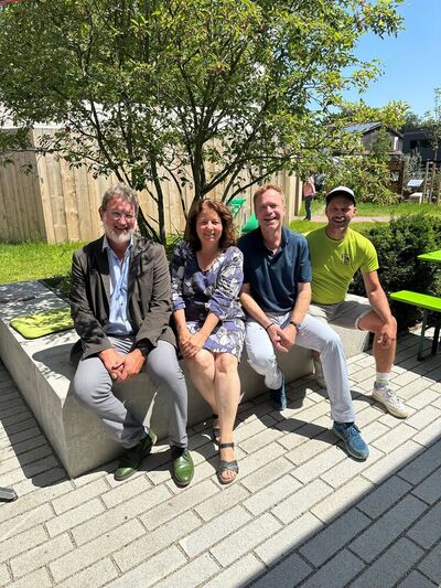 Markus Högl, Ruth Müller, MdL, Stephan Keck, Bürgermeister Kirchheim und Gunnar Garbe