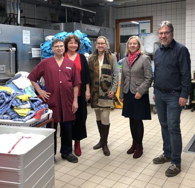 Anton Brandl (Werkstattsratsvorsitzender), Ruth Müller, MdL; Sibylle Entwistle, Dr. Hannelore Omari und Martin Huber