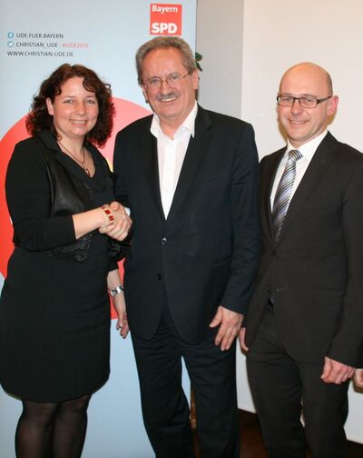 Ruth Müller, Christian Ude und Sebastian Hutzenthaler