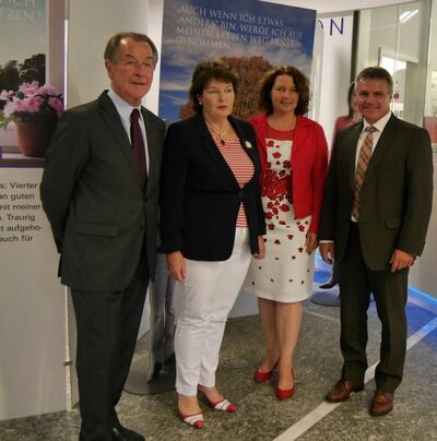 Franz Müntefering, Dr. Marlis Flieser-Hartl, Ruth Müller, Landrat Peter Dreier
