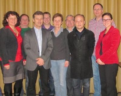 Die neugewählte Vorstandschaft mit Gästen