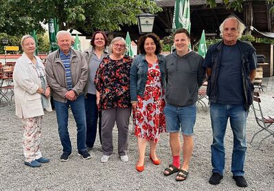 v.l.n.r.: Dagmar von der Heiden, Reinhard Folda, Christine Erbinger, Karin Hagendorn, Ruth Müller, Stefan Schiessl,