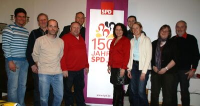 Die SPD-Ortsvorsitzenden aus dem Labertal freuen sich auf das Parteijubiläum