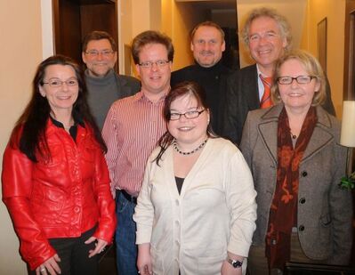 Neuer Vorstand mit Bürgermeister Gerd Steinberger, Stadträtin Maria Haucke und der Vors. des Stadtverbandes Anja König 