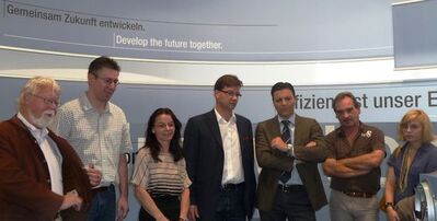 v.l.:Horst Kubatschka, Jürgen Reus, Anja König, Florian Pronold, Stefan Brandl, Alex Seitz und Kerstin Hielscher