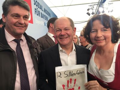 Peter Forstner, Olaf Scholz, Ruth Müller