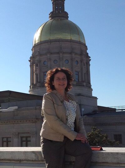 beim letzten Termin unserer Reise - auf dem Dach des Landwirtschaftsministeriums in Atlanta