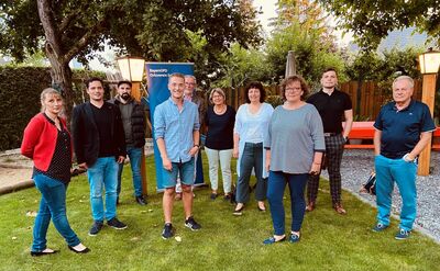 Der Vorstand der SPD-Ergolding mit neuem Vorsitzenden Manuel Berger (4.v.l.)