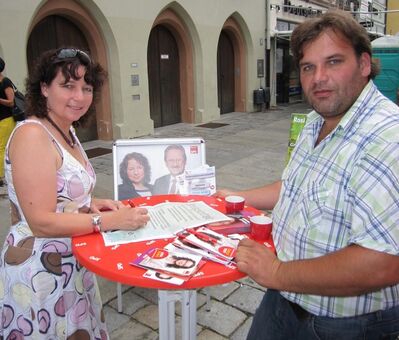 Ruth Müller und Rainer Forster (KAB)