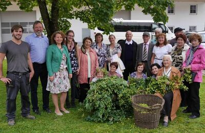 auf dem Hopfenbetrieb der Familie Metz in Lurz