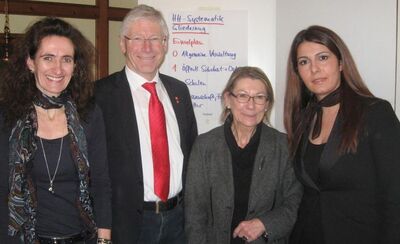 Angelika Thiel, MdL Bernhard Roos, Brigitta Stöber und Filiz Cetin