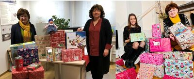 Abholung an den beiden Annahmestellen bei Ruth Müller und Nicole Bauer