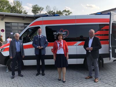 stv. Landrat Fritz Wittmann, Dr. Burkhard Pfaff, Ruth Müller, MdL und Bürgermeister Josef Klaus