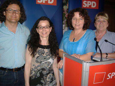 Georg Wild, Anja König, Ruth Müller und Inge Lermer