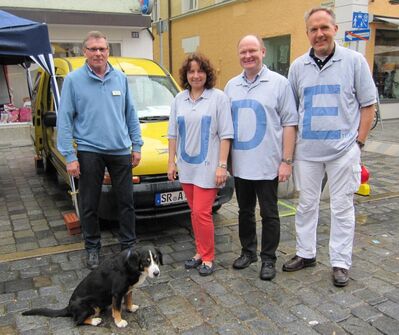 Uwe Heidtmann, Ruth Müller, Bernd Vilsmeier und Peter Stranninger